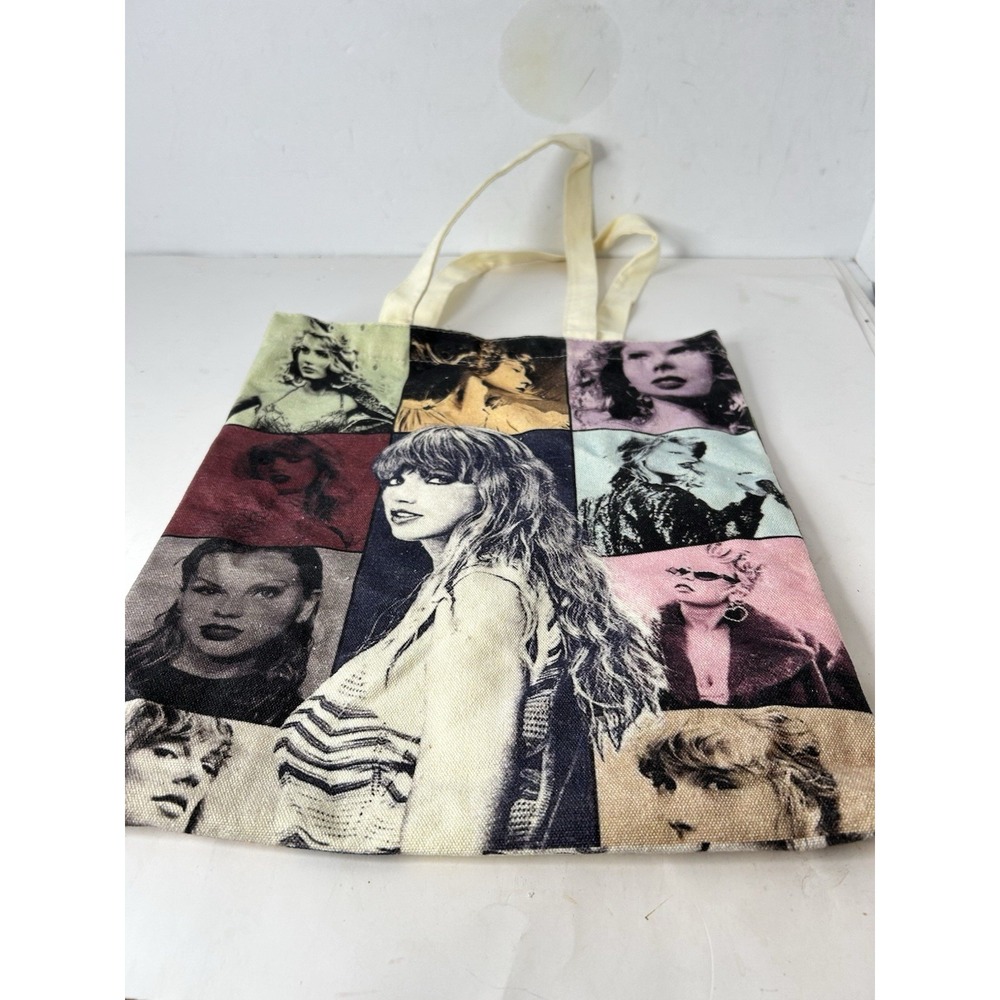 Crisp Taylor‎ Swift Double Sided Canvas Tote Bag RARE